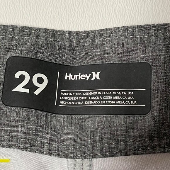 Hurley Men's‎ Swim Shorts size 29 Phantom Striped Drawstring Side Pocket Beach - Picture 4 of 9